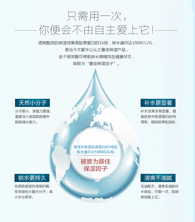 Đích thực ZUZU hydrogel năng lượng vẻ đẹp lỏng mặt chất axit hyaluronic làm săn chắc giữ ẩm cân bằng chất nước tinh chất dưỡng ẩm