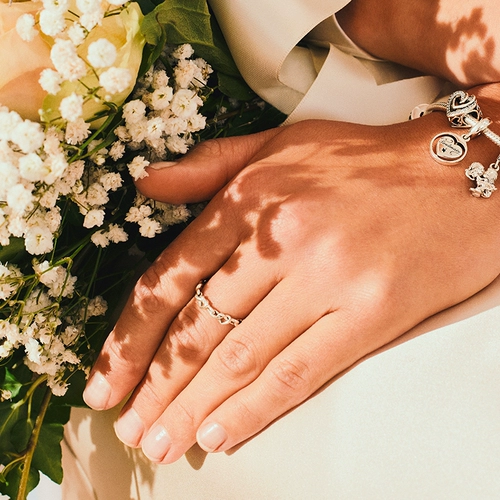 Pandora, элегантное изысканное кольцо для влюбленных, серебро 925 пробы, подарок на день рождения