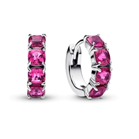 Розовые серьги