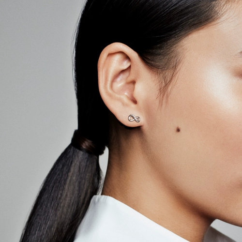 Пандора Пандора сияющий символ вечности серьги лента Мёбиуса классический универсальный серебряный китайский подарок на День святого Валентина