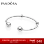 PANDORA Pandora Moments mở vòng tay bạc 925 596477 vòng tay thời trang đơn giản nữ vòng tay bạc