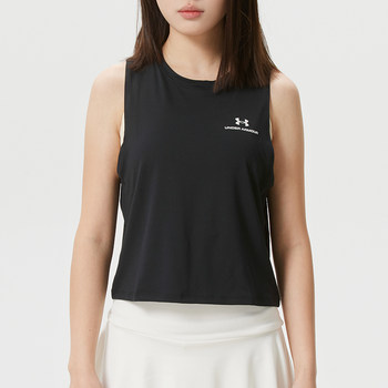 Under armor vest women's 2025 new sportswear fitness training yoga breathable sleeveless t-shirt 1383654