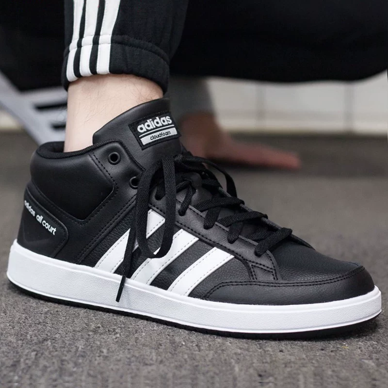 кроссовки adidas мужские обувь 2025 осень новые Black Warrior кроссовки high-top теплые повседневные
