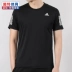 Adidas Adidas tay ngắn nam đào tạo wicking nửa tay áo thể thao Áo phông chạy thể dục từ bi - Áo phông thể thao