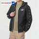 Puma Jacket Men's 2024 Summer New Sportswear Black Top Windproof Hooded Woven Jacket Men