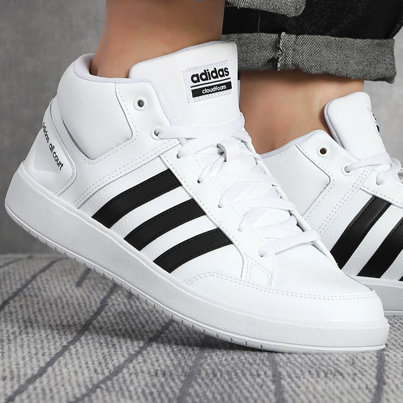 кроссовки adidas мужские обувь 2025 осень новые Black Warrior кроссовки high-top теплые повседневные