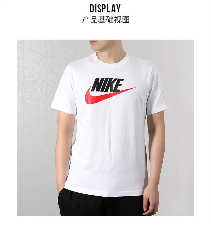 NIKE Nike tay áo ngắn nam 2019 mùa hè mới áo thun thể thao cổ tròn nửa tay áo sơ mi giản dị quần áo nam - Áo phông thể thao