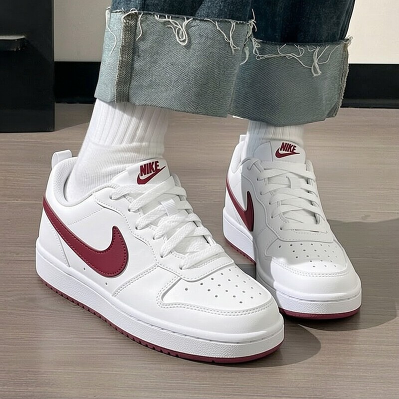 Nike Official Flagship Genuine Women's Shoes 2026 Summer New Sports Shoes Court Big Kids' Shoes Casual Shoes Sneakers