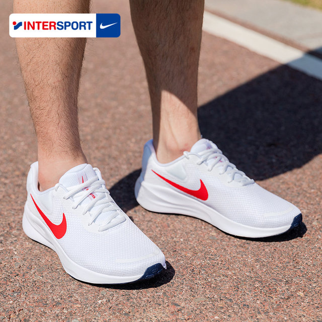 NIKE Nike ເກີບແລ່ນເກີບຜູ້ຊາຍ 2024 summer ເກີບກິລາໃຫມ່ REVOLUTION7 cushioning ຕາຫນ່າງເກີບແລ່ນ