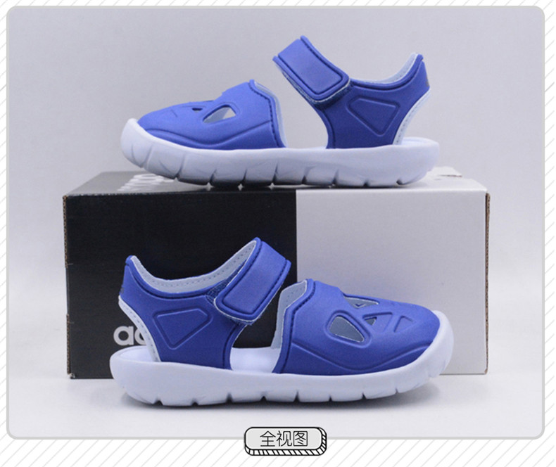 Giày trẻ em Adidas 2019 hè mới nam và nữ baby baby Velcro Baotou sandal đi biển F34805 - Giày dép trẻ em / Giầy trẻ giày bún cho bé
