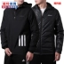 Adidas Adidas cotton cotton nam 2018 mùa đông mới áo khoác cotton ấm dài áo khoác cotton thể thao Quần áo độn bông thể thao