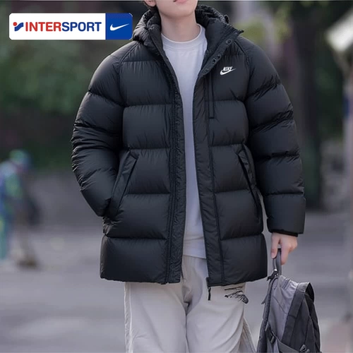 Nike, спортивная куртка, удерживающий тепло пуховик с капюшоном