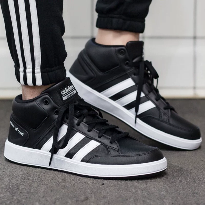 кроссовки adidas мужские обувь 2025 осень новые Black Warrior кроссовки high-top теплые повседневные