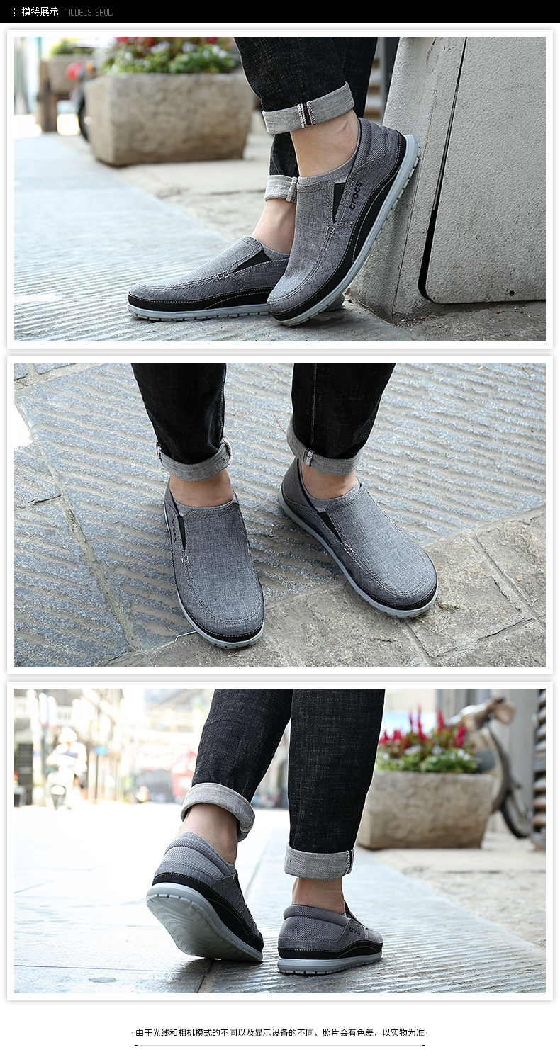 Crocs card Giày nam Luo Chi 2018 mới Santa Cruz Praia giày vải thường 204835 giày thể thao nữ đẹp