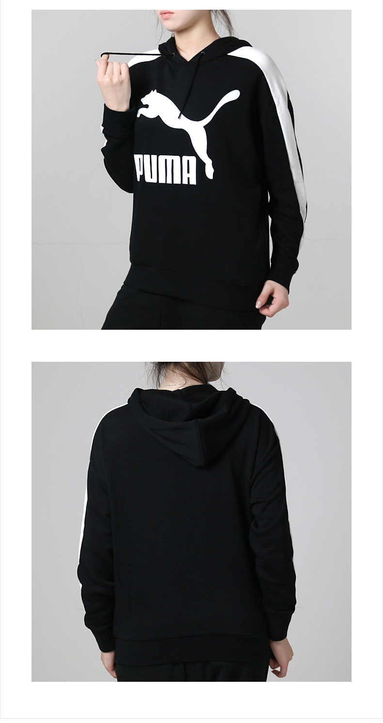 Puma 卫 2018 áo mới mùa đông T7 trang phục thể thao quần áo giản dị có mũ trùm đầu 578339 quần áo thu đông nam 2020