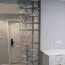 Import MULIA Brand Cloud Mist Textured Glass Brick Collection Edge Brick Closing Brick Crystal Wall Brick