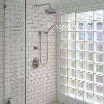 Preferential hollow glass brick manufacturers transparent square sound insulation partition wall bathroom frosted transparent crystal brick