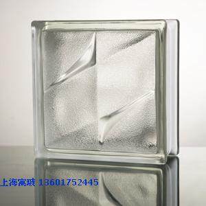 Factory discount price supply frosted double star pattern hollow glass brick, sound insulation and heat transmission opaque glass brick
