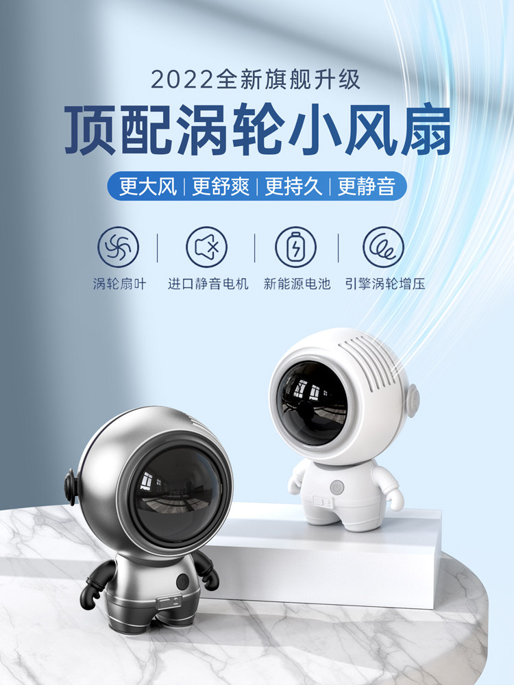 Mini handheld small fan USB portable charging fan silent student lovely dorm wind