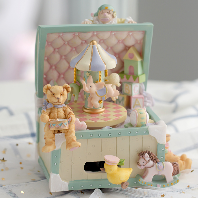 Retro Circus Music Box Carousel Music Box Girlfriend Children Christmas Valentine's Day Birthday Gift