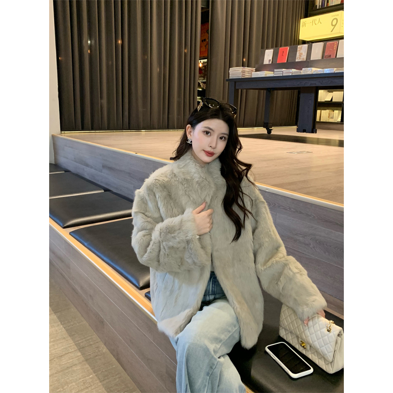 Kun 【Life Winner】 Rabbit Fur Coat for Women 2025 New Model Rich Girl Fur Outerwear
