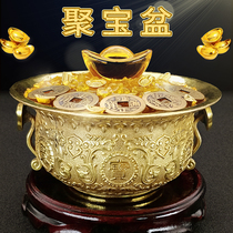 Yunshan Pavilion Cornucopia Brass Deposit Money Jufu Desktop Home Decoration Large Ornament Gift Company Citrine