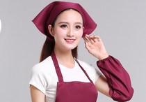 Korean fast food restaurant waiter and waiter triangle hat milk tea hot pot restaurant Baotou hat chef headscarf work hat