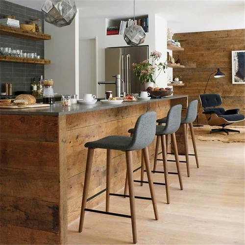 Северный сплошной деревянный стул датский дизайнерский батон