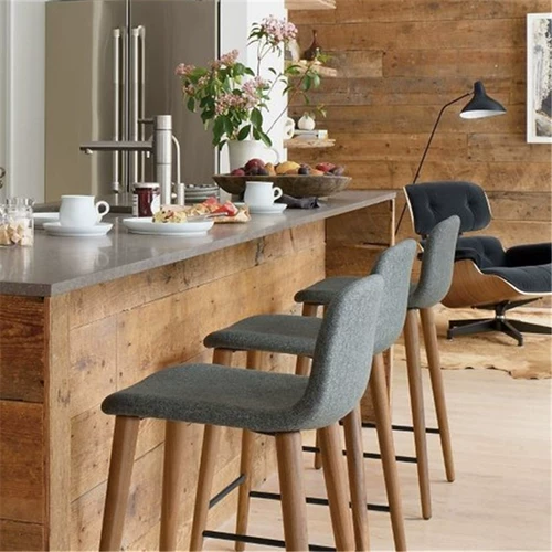 Северный сплошной деревянный стул датский дизайнерский батон