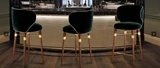 American Modern Minimalist Bar Fabric Bar Caft Nordic сплошной деревянный стул дома высокий стул бар бар -стул передний стул стул стул