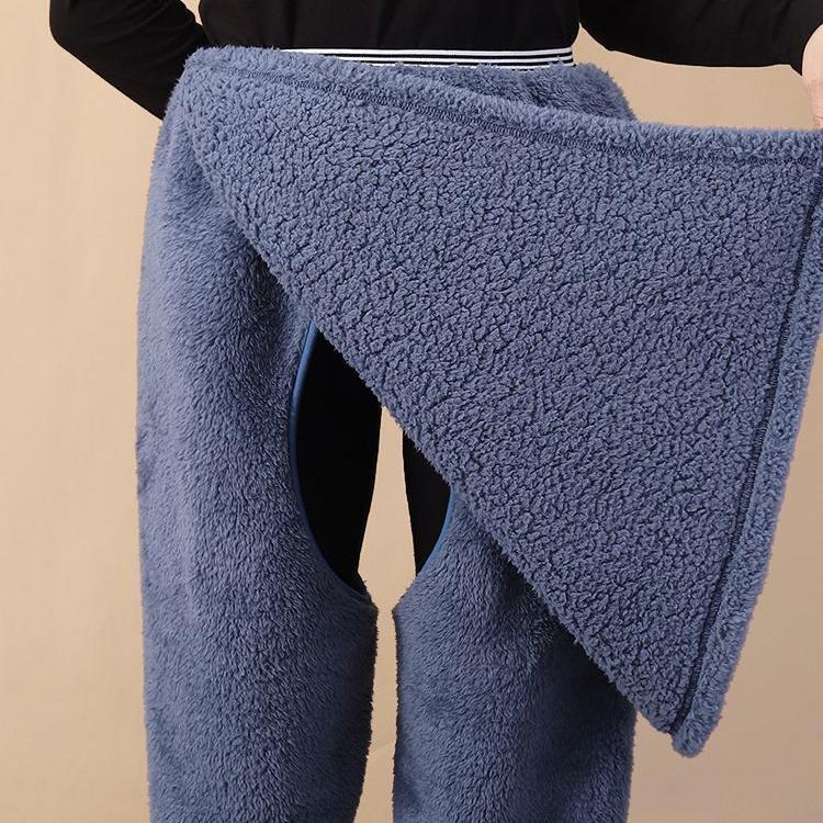 Bedridden Care Open-Crotch Pants, Coral Fleece, Fleece-Lined, Thin Fleece, Convenient Pants for Elderly Paralyzed Patients, Male Patient Diaper Changing, Modesty Cover for Women Bedridden Care Open-Crotch Pants, Coral Fleece, Fleece-Lined, Thin Fleece, Convenient Pants for Elderly Paralyzed Patients, Male Patient Diaper Changing, Modesty Cover for Women