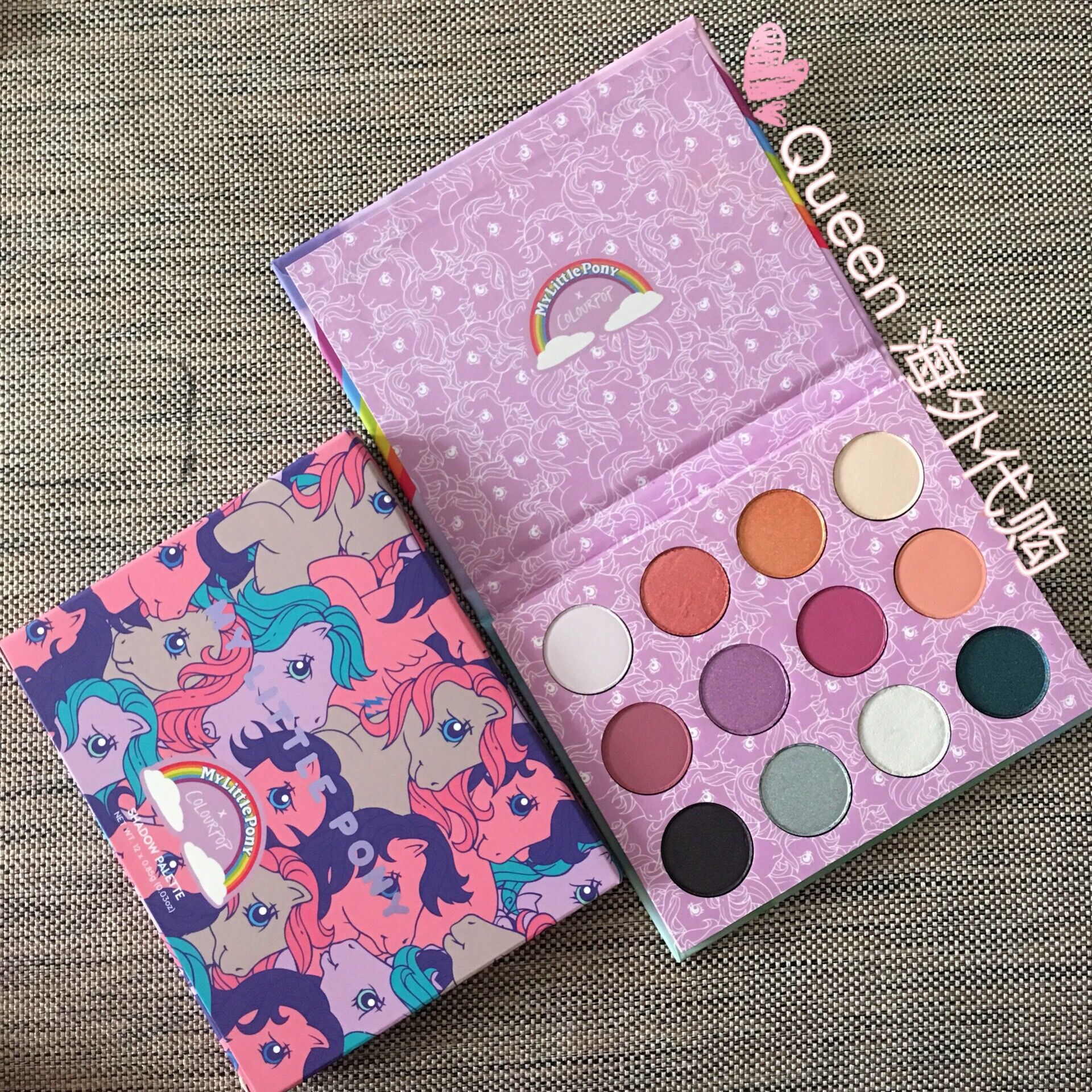 Colourpop 12 màu phấn mắt món ăn Có Vui Lòng hoàng hôn tấm cô tăng đĩa colorpop bóng mắt phấn mắt thỏi