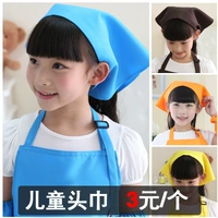 Лазурный фартук, шапка, комплект