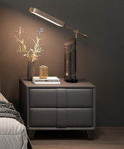 Modern simple wood Russian imported pine frame leather art minimalist design storage storage storage bedside table