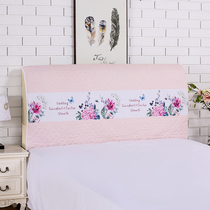 Headboard headboard headboard hood dust cover minimalist modern clip cotton washed cotton cloth Art European style soft bag Cartoon Full Bag Arc