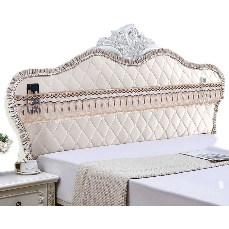 Bedside cover European-style curved semi-round wooden bedside cover thickened all-inclusive backrest soft bag universal new