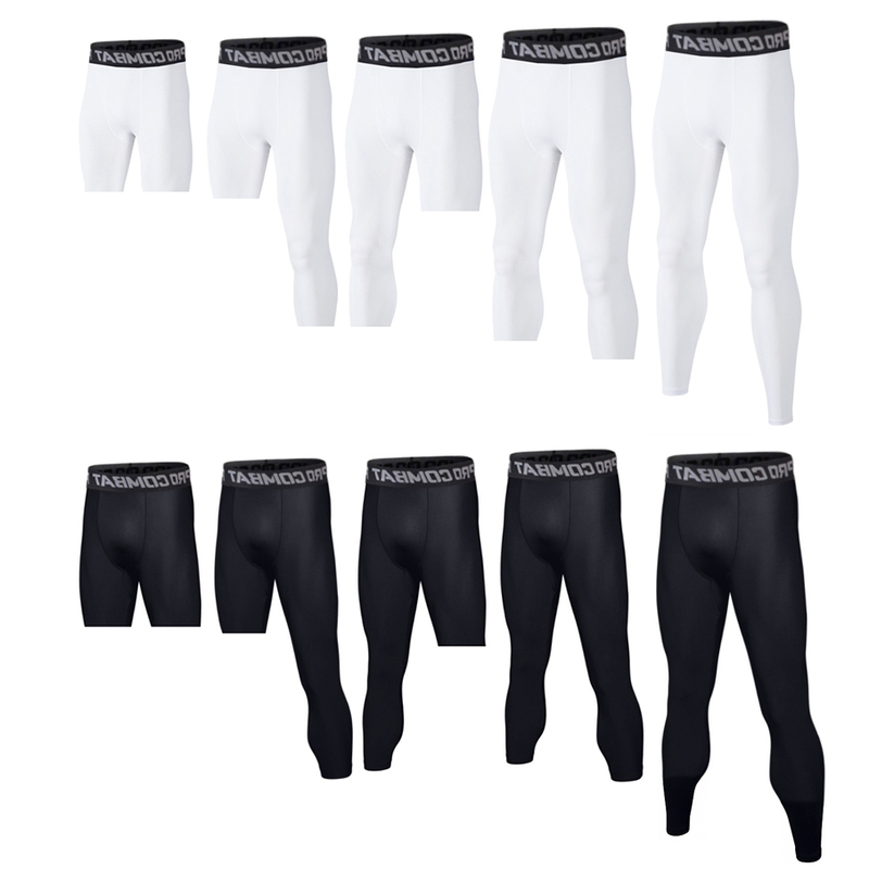 Sports Basketball Tight-Fitting Pants, Nine-Point, Seven-Point, High Elasticity, Quick-Drying, Fitness, Running, Training, Fleece-Lined Base Layer Tights for Men