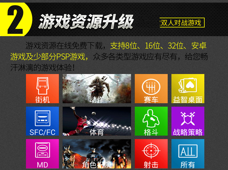 Cassidy body game console TV nhà HD thông minh đôi hoài cổ màu đỏ và trắng arcade điện G60 tay cầm xbox one x