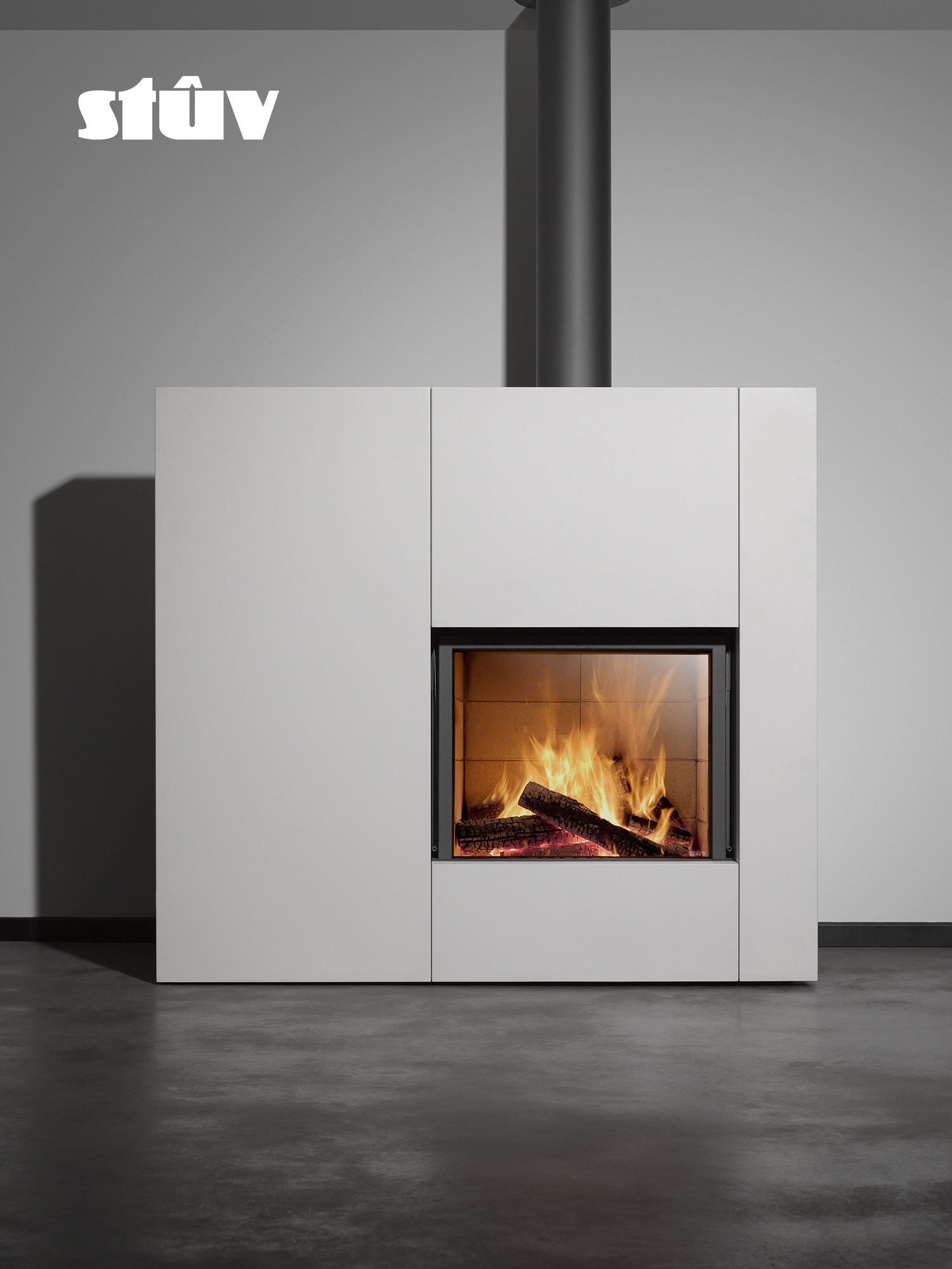 Stûv 21 Chimenea de leña, empotrable, de una cara 2