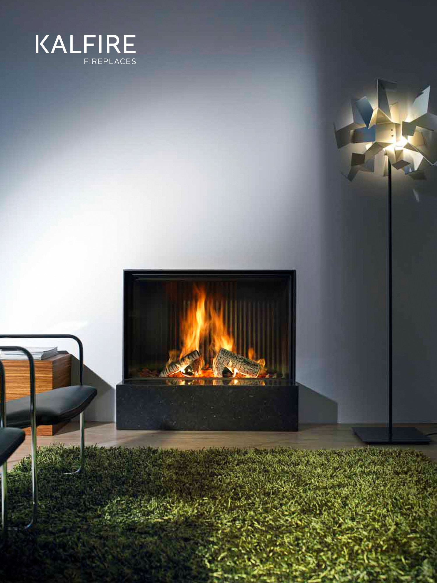 Kalfire W Chimenea de leña, de una cara 2