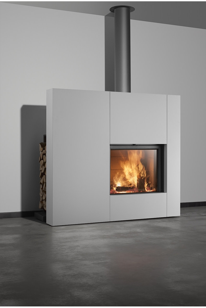 Stûv 21 Chimenea de leña, empotrable, de una cara — Detalles del producto 8