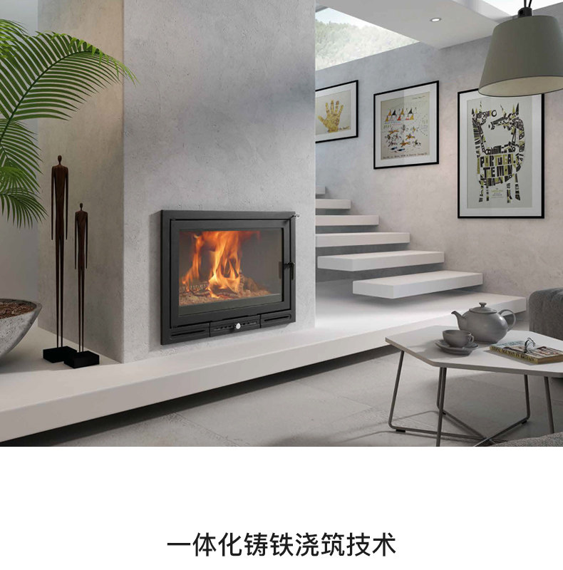 Hergom HGB-70 Chimenea de leña, empotrable — Detalles del producto 10