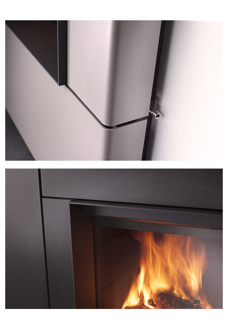 Stûv 21 Chimenea de leña, empotrable, de una cara — Detalles del producto 22