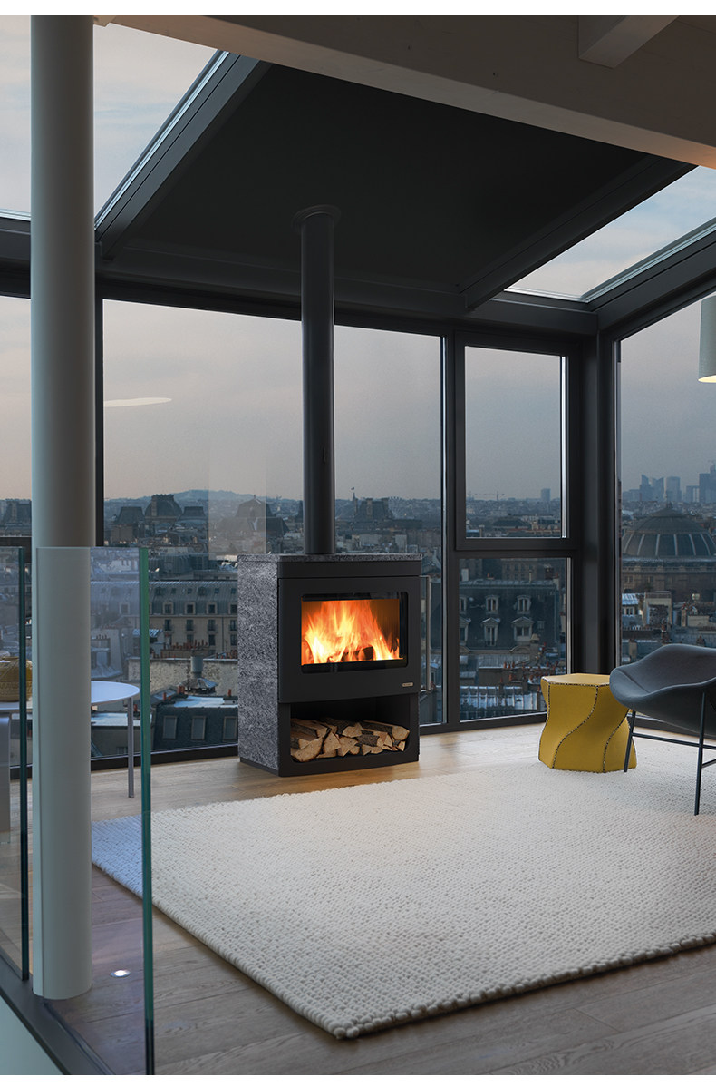Palazzetti NICOLE Chimenea de leña, independiente — Detalles del producto 10