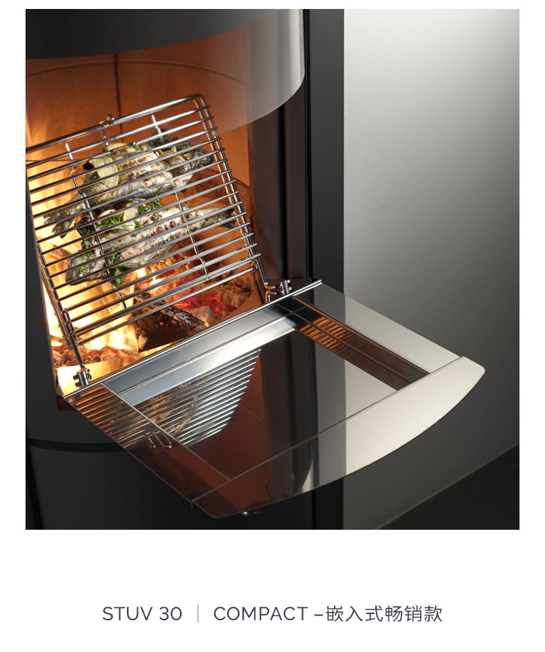 Stûv 30 Chimenea de leña, empotrable — Detalles del producto 12