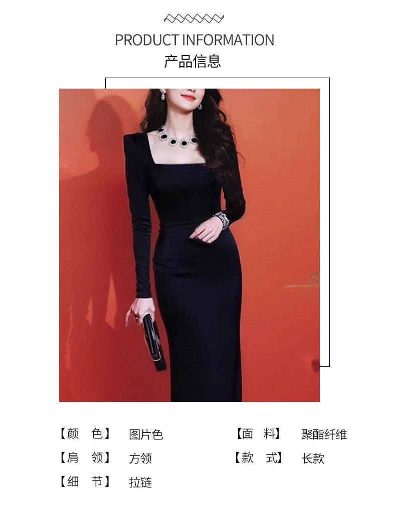 Черное элегантное элитное вечернее платье, изысканный стиль Aiyueni 