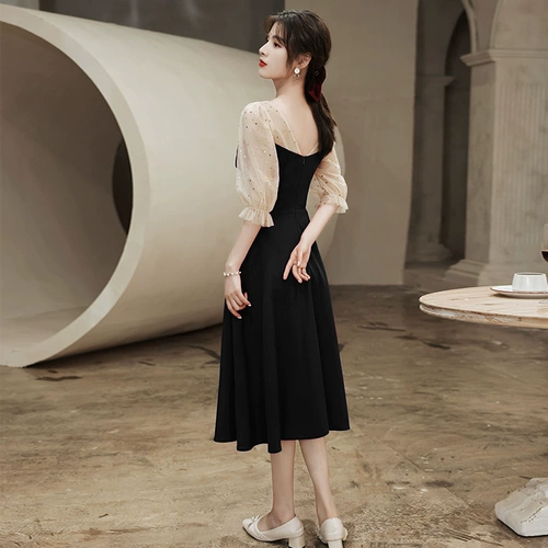 Вечернее платье, черная коктейльная банкетная элитная юбка, подарок на день рождения