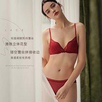 Zhang Dayi underwear female ox year lace gathering red life sex combination set (bra underwear)