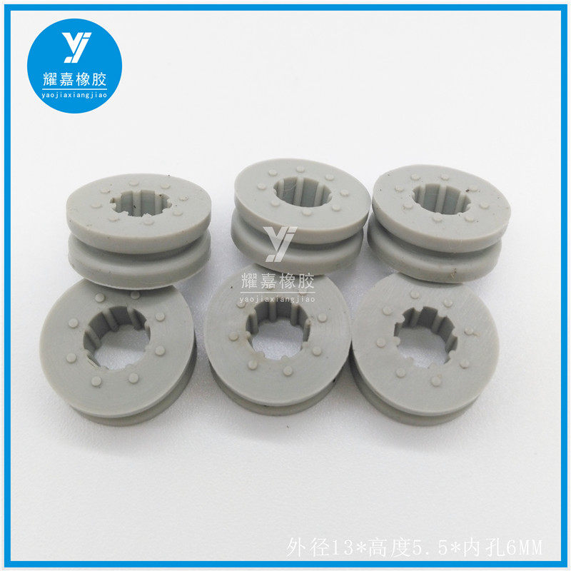 Silicone cushion cushion with two layers of shock absorbing cushion grey silicone cushion cushion 13 * 5 5 * 6 layers of cushion cushion