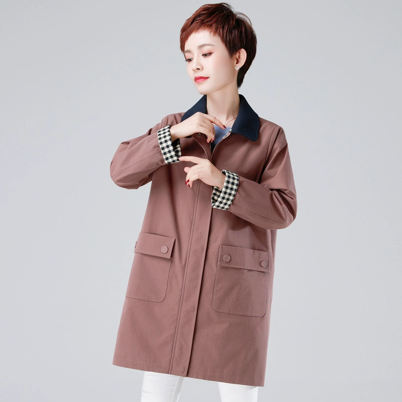 Âm thanh mưa tre 2020 mùa xuân quần áo phụ nữ mới đích thực - Trench Coat